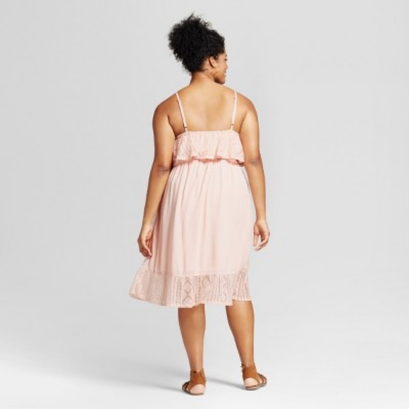 NWT Xhilaration Blush Cold Shoulder Dress 1X - Picture 2 of 2